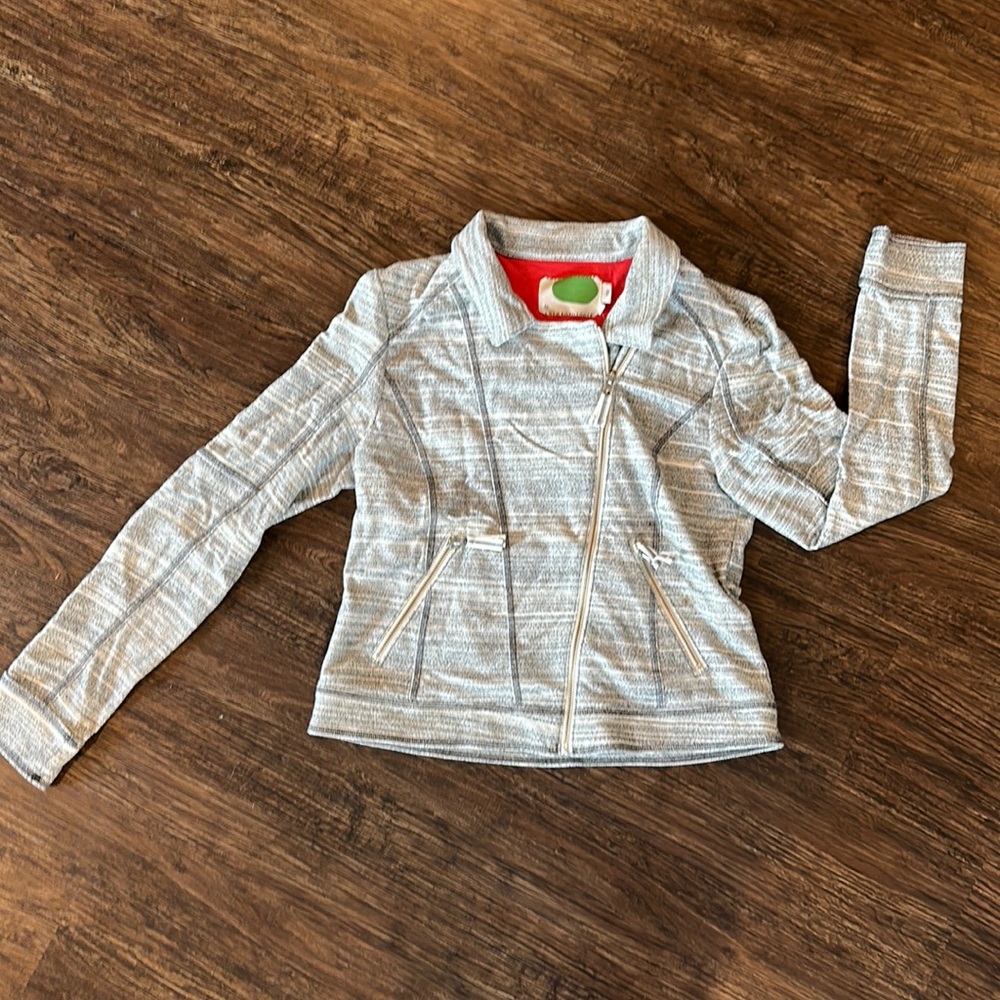 Anthropologie Heathered Gray Moto Jacket - Medium - worn once!